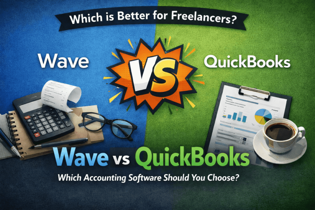 Wave vs QuickBooks comparison for freelancers 2026