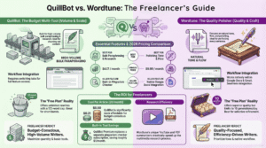 Comparison QuillBot-vs-Wordtune tools for freelancers writers